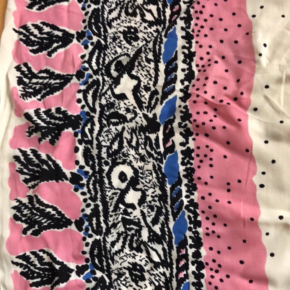 Wesley Simpson Art Work Vintage Large Scarf Conversation Piece - Picture 11 of 15